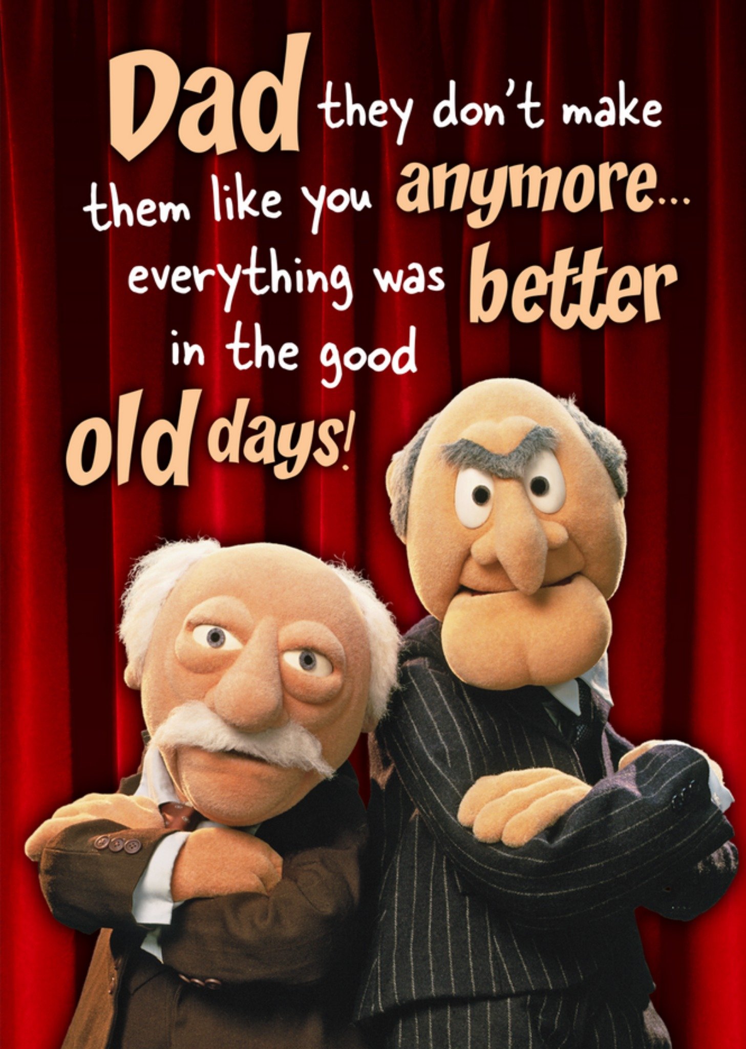 Muppets - Vaderdagkaart - Good Old Days