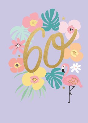 Sadler Jones | Verjaardagskaart | 60 | fleurig
