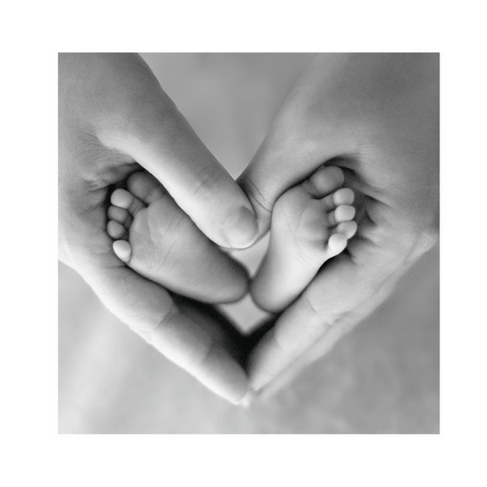 Paperclip | Geboortekaart | voetjes