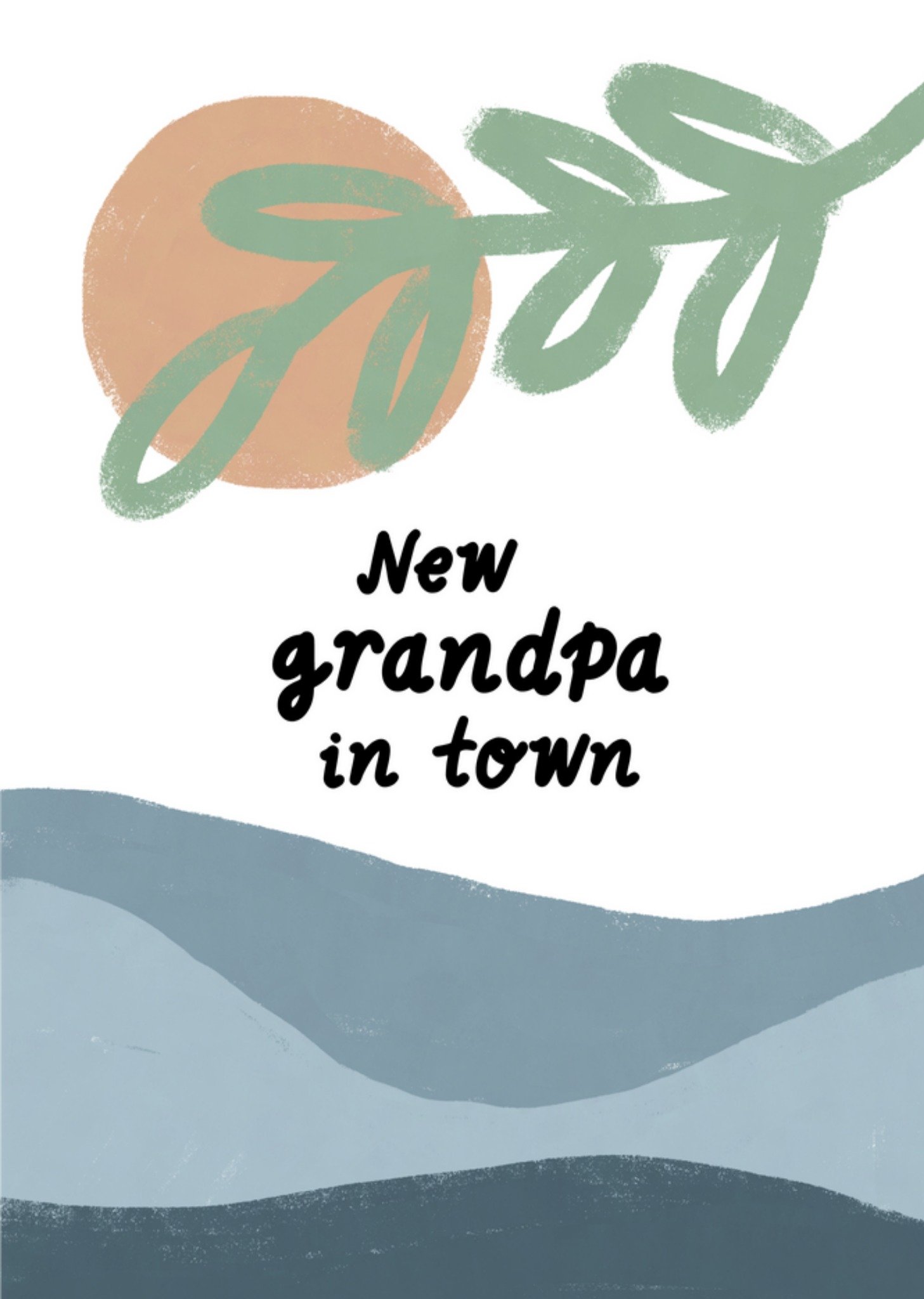 Geboortekaart - New grandpa in town