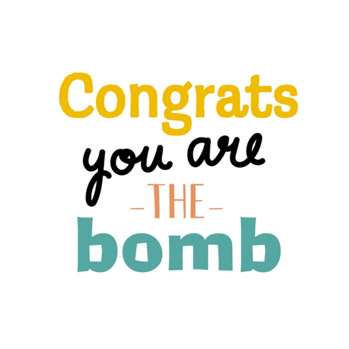 Greetz | Felicitatiekaart | the bomb