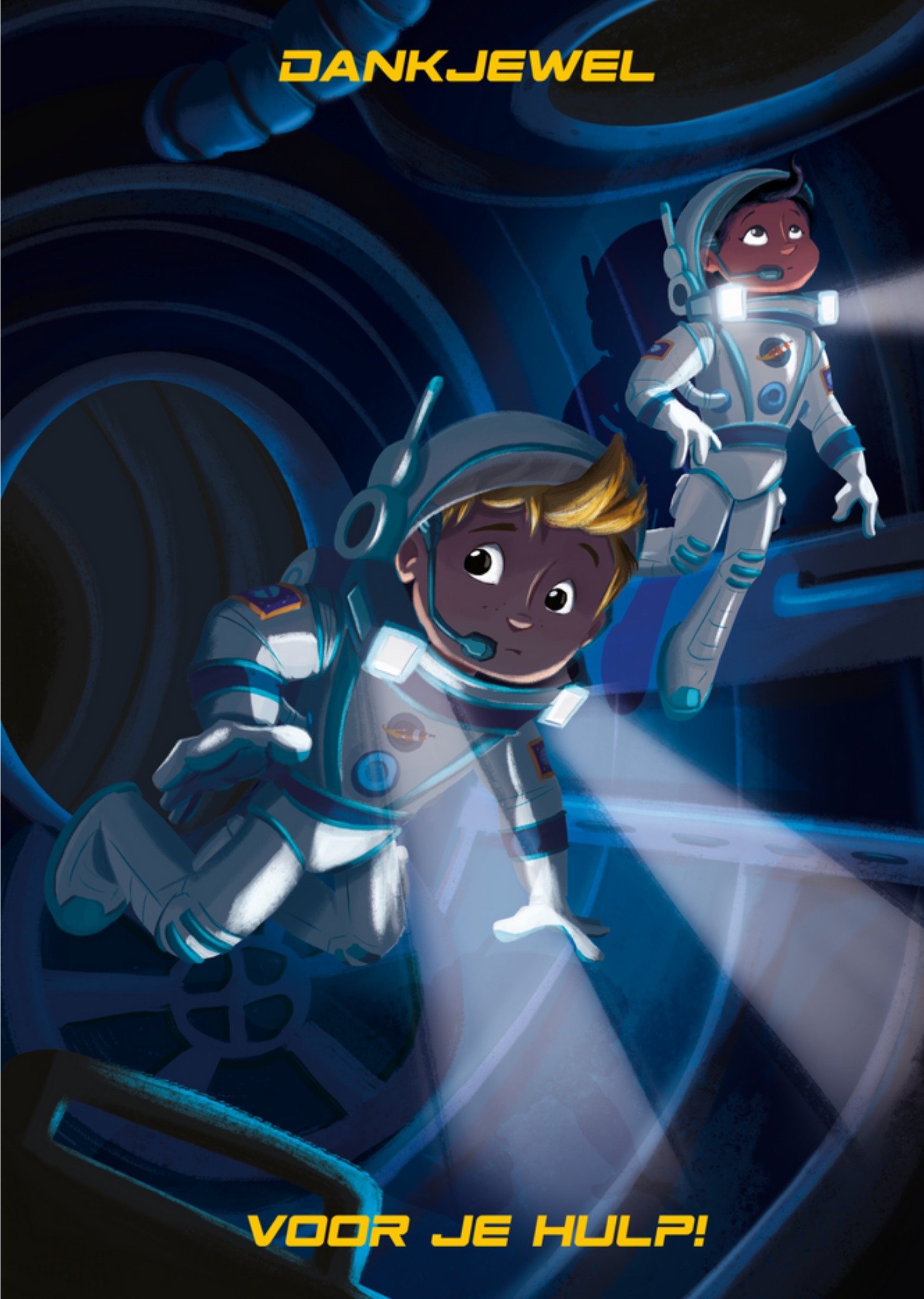 De Kleine Astronauten - Bedankt kaart - Missie