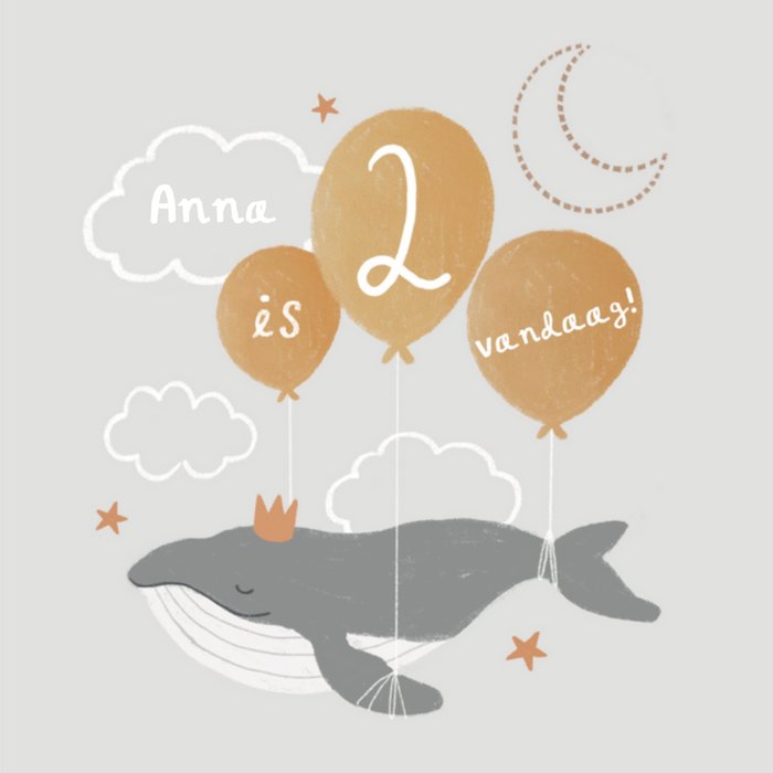 Millicent Venton | Verjaardagskaart | walvis