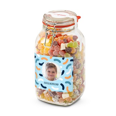 Snoeppot TumTum | 1,7 kg | Gefeliciteerd met eigen foto & tekst