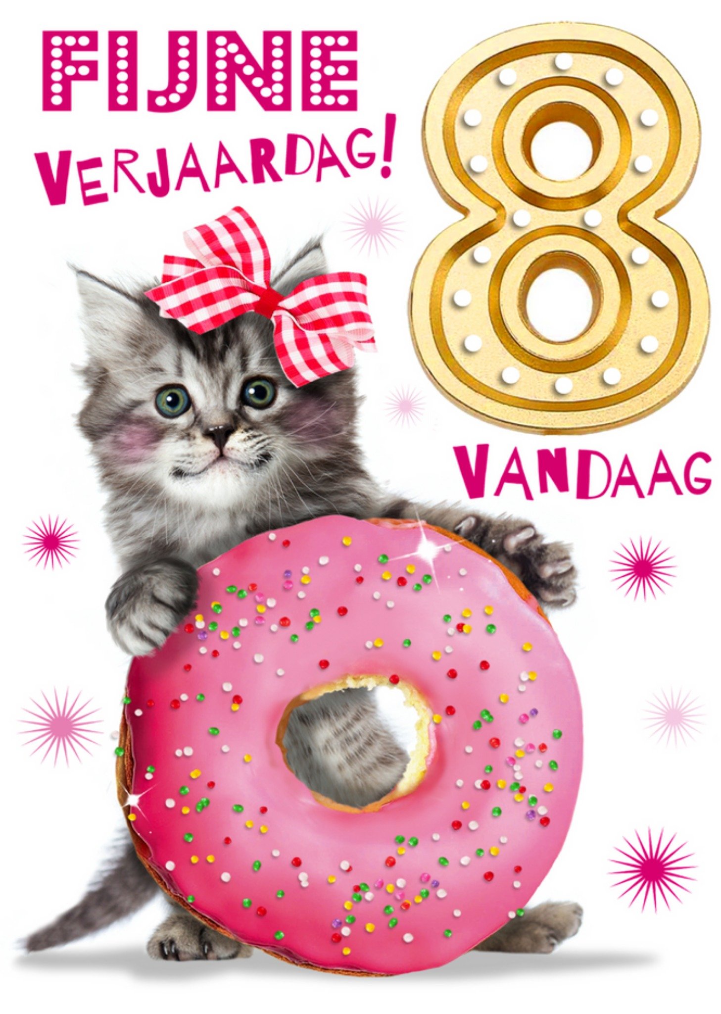 Emma Proctor - Verjaardagskaart - kat - donut