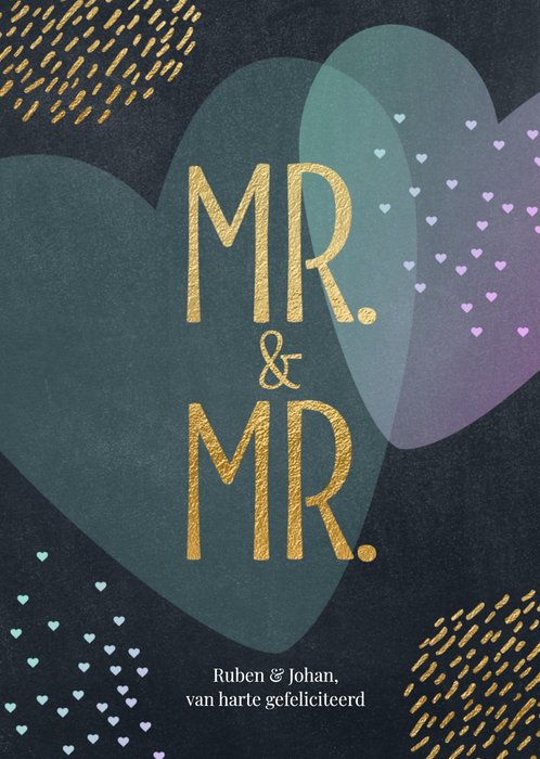 Luckz | Huwelijkskaart | Mr & Mr