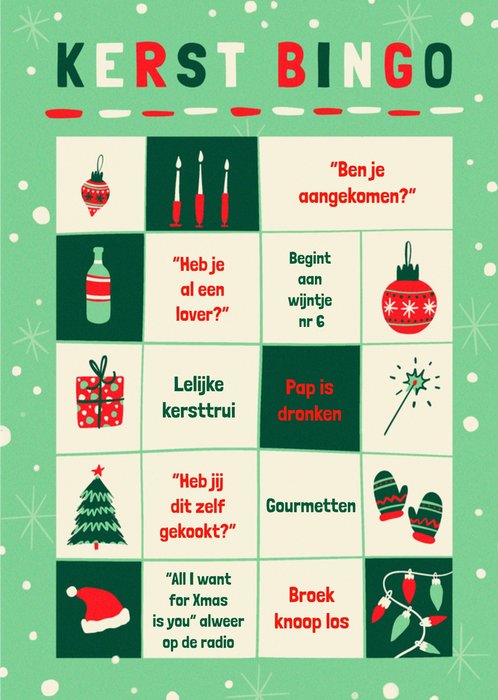 Greetz | Kerstkaart | Kerst Bingo