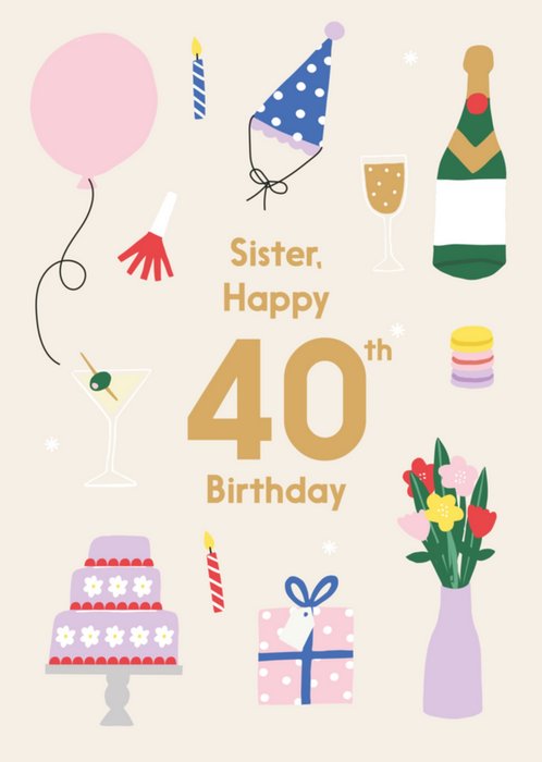 Greetz | Verjaardagskaart | Happy 40th birthday