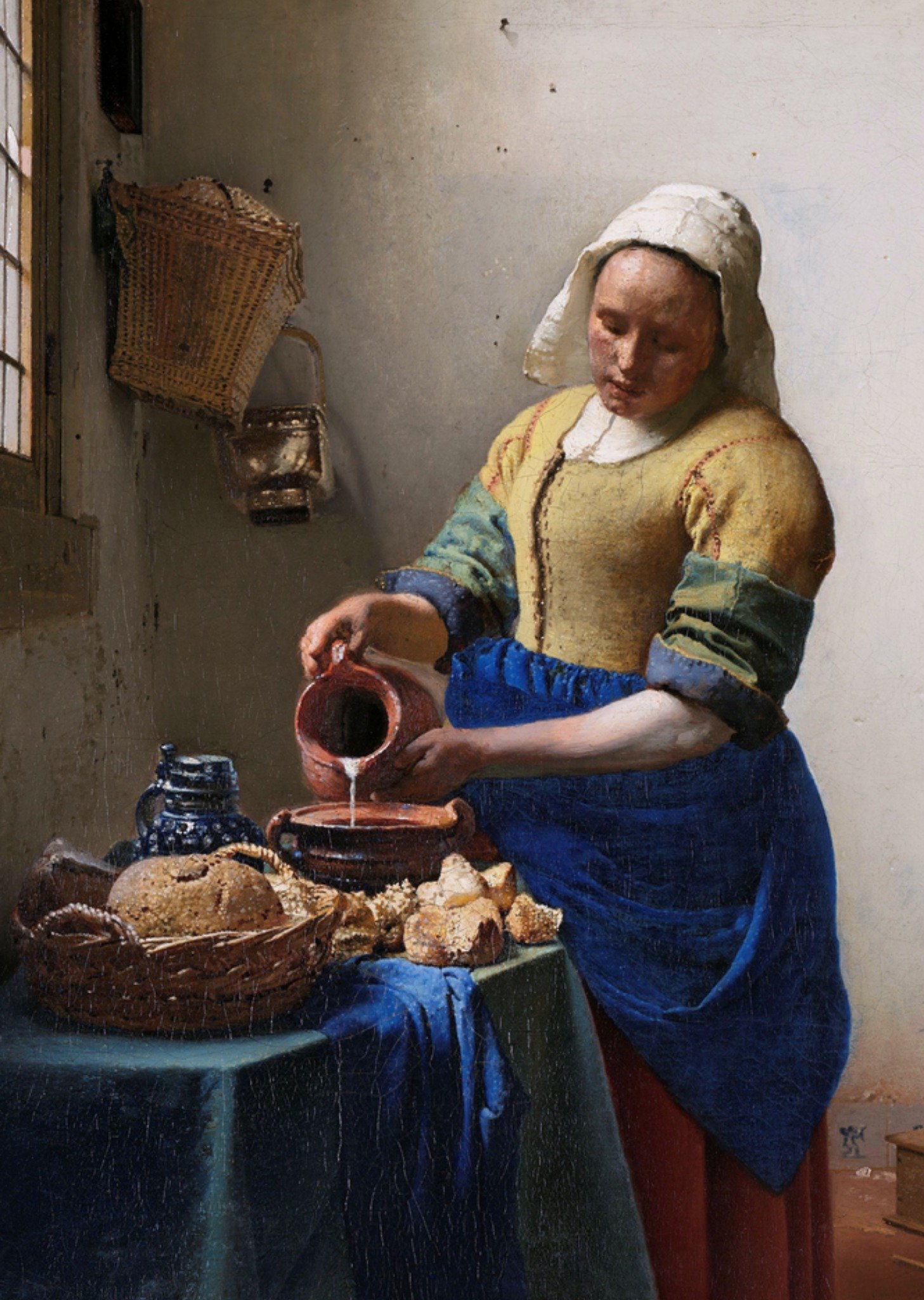 Kunstkaart Het Melkmeisje - Johannes Vermeer