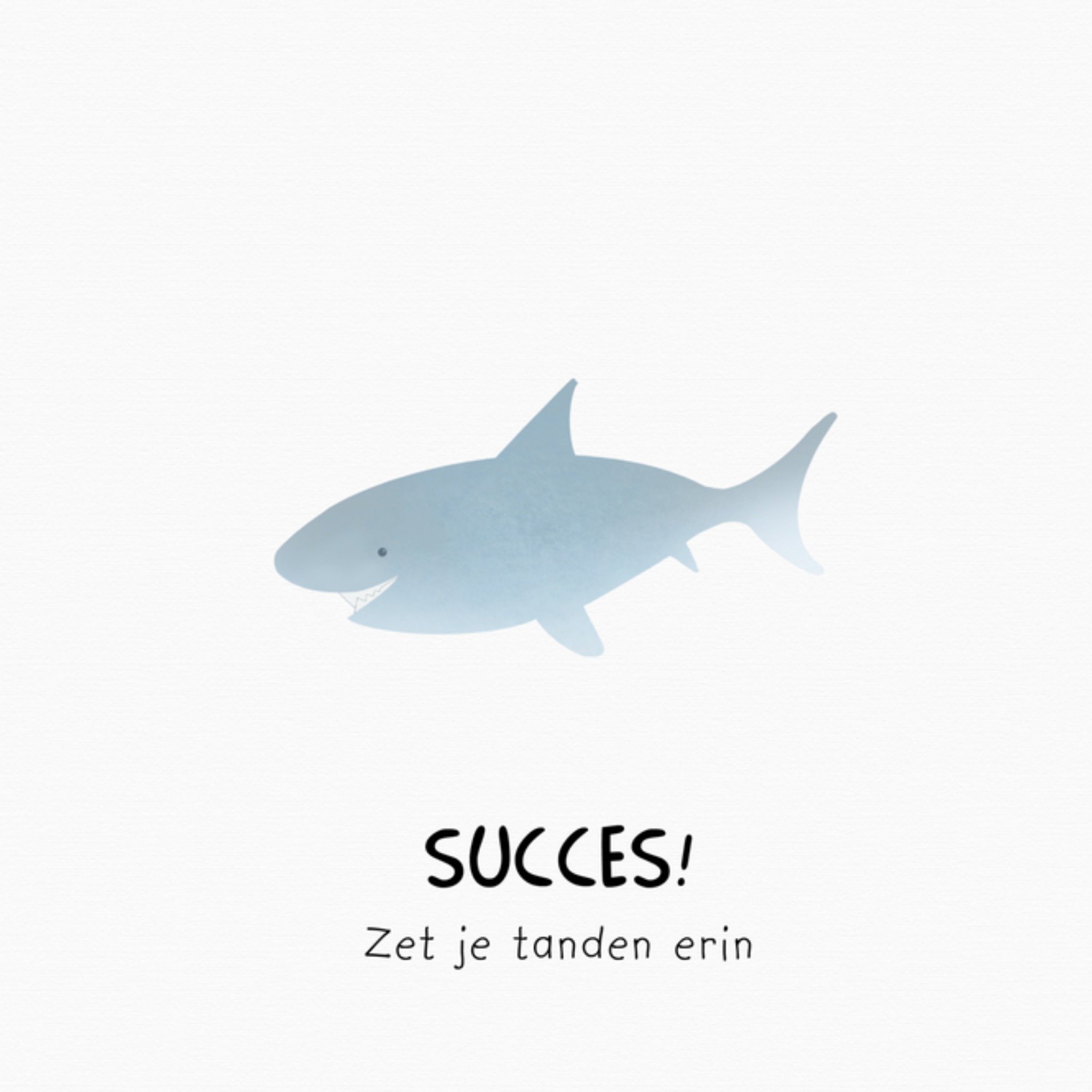 Succeskaart - haai - illustratie