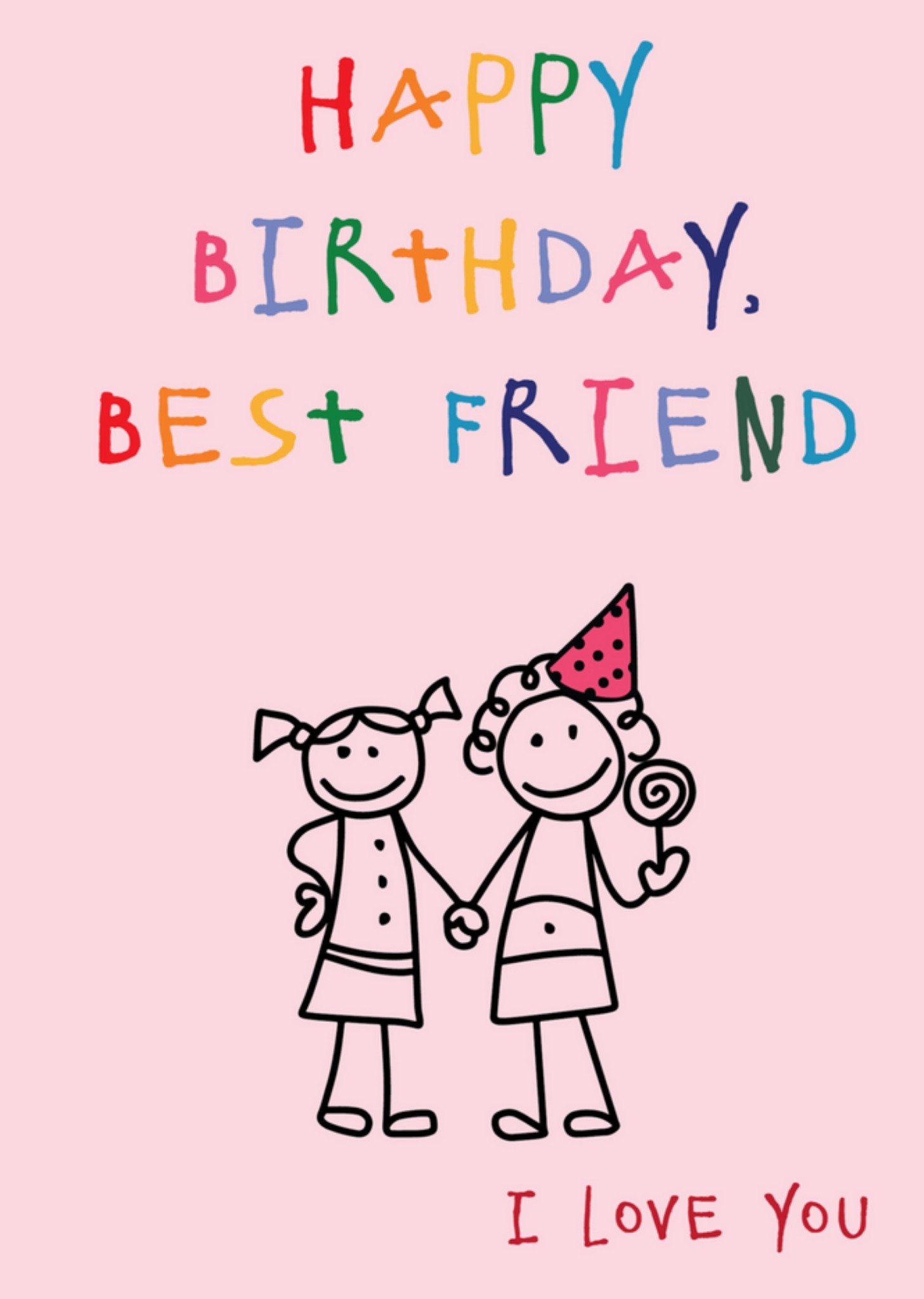 Anoela Cards - Verjaardagskaart - best friend