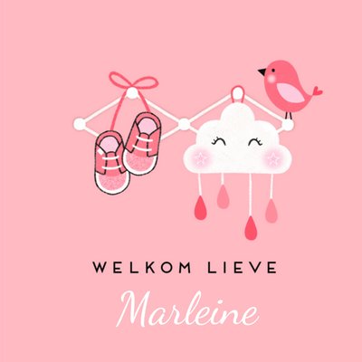 Marieke Witke | Geboortekaart | met naam