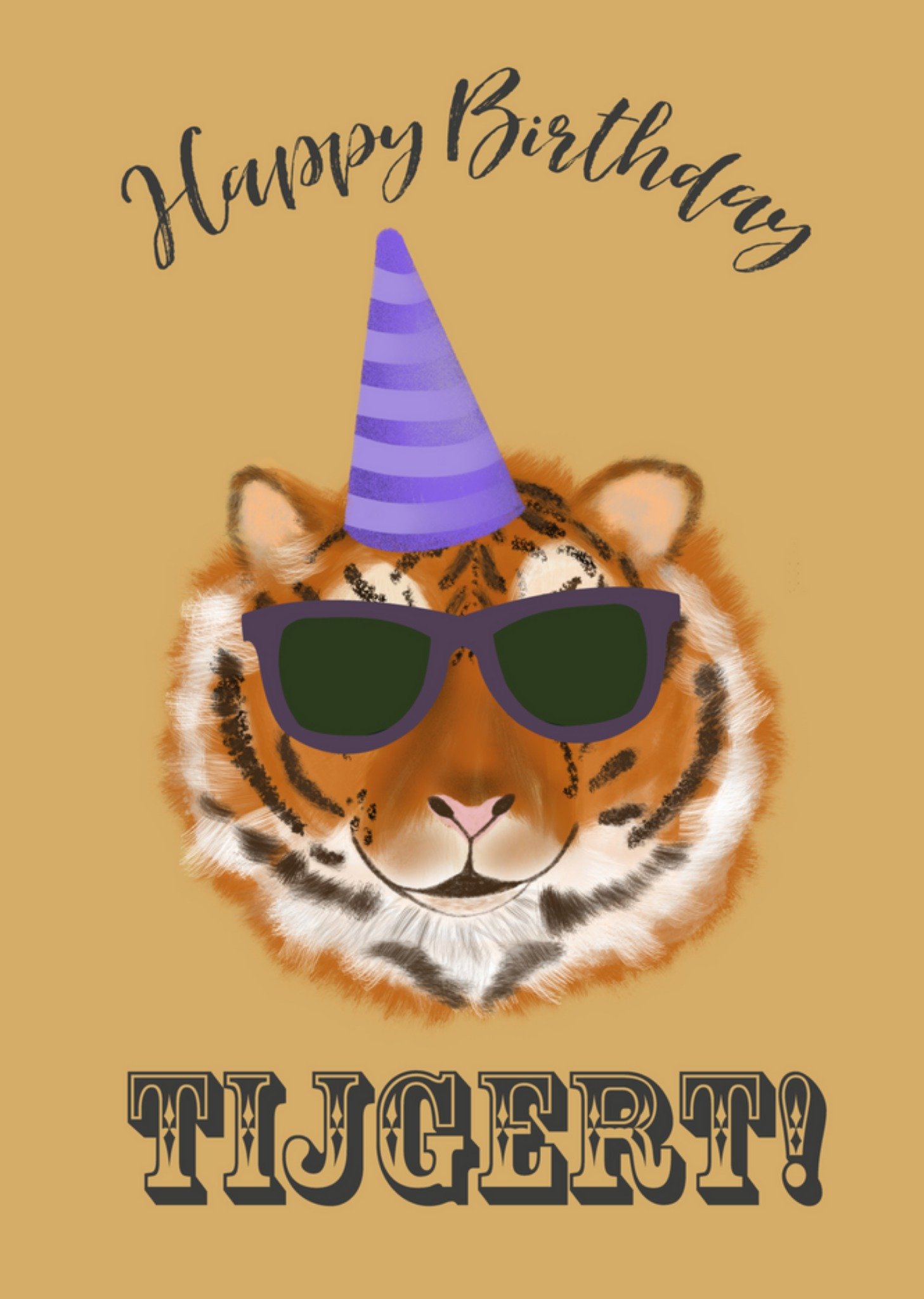 Tsjip - Verjaardagskaart - tijger