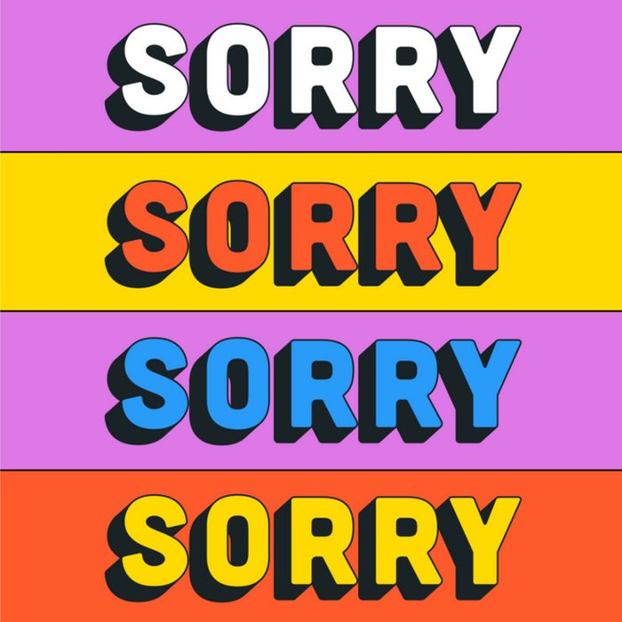 Greetz | Sorry kaart | kleurrijk