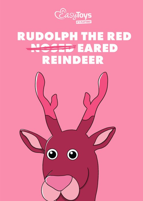 EasyToys | Kerstkaart | Rudolph the reindeer