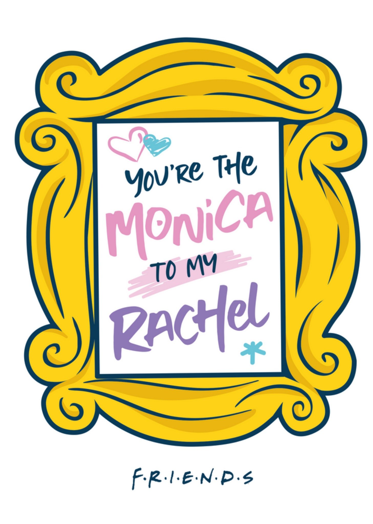 Friends - Verjaardagskaart - Monica to my Rachel