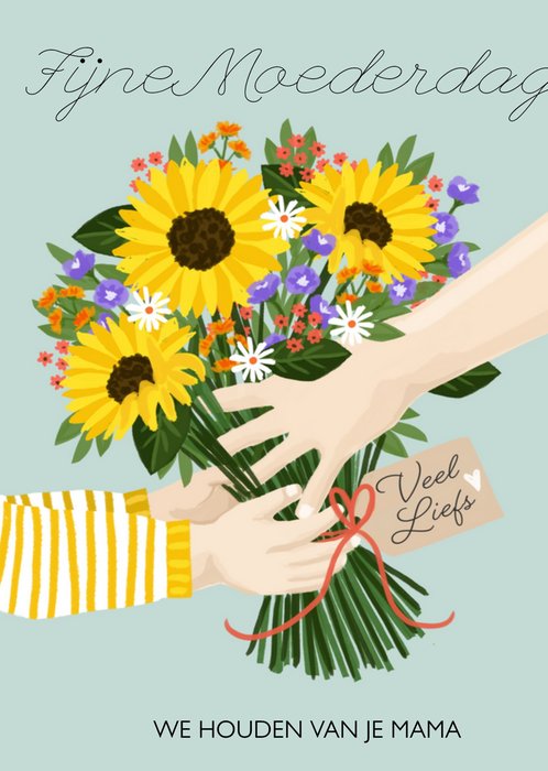 Okey Dokey Design | Moederdagkaart | bloemen