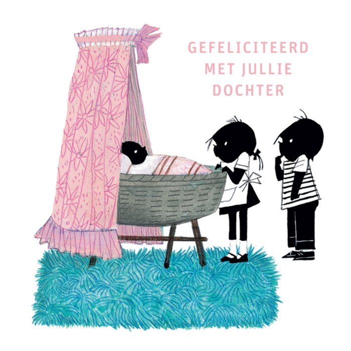 Fiep Westendorp | Geboortekaart | Jip en Janneke | Meisje