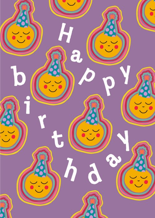 Greetz | Verjaardagskaart | Kleurrijk patroon | Meisje
