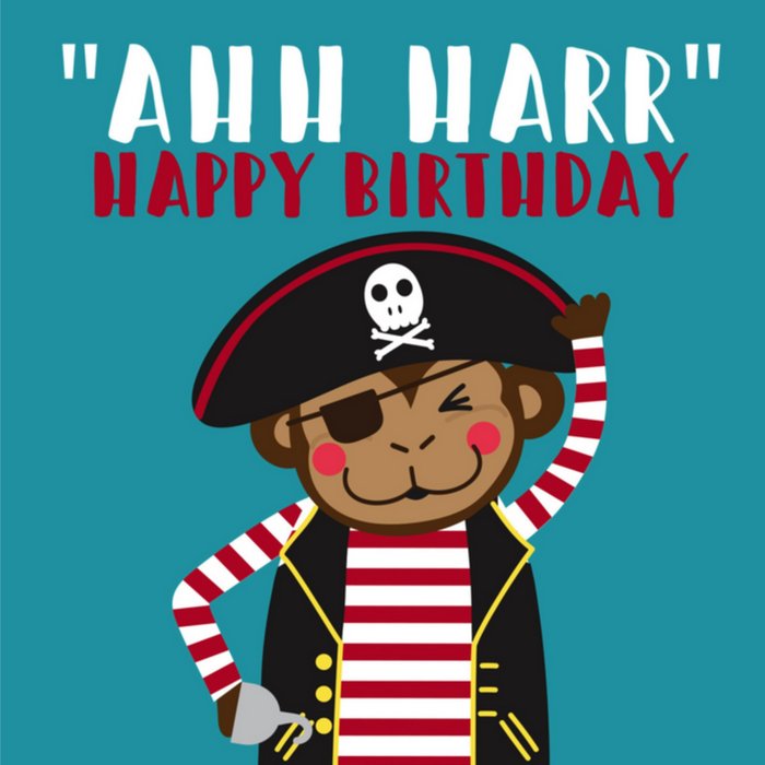 Memelou | Verjaardagskaart | piraat