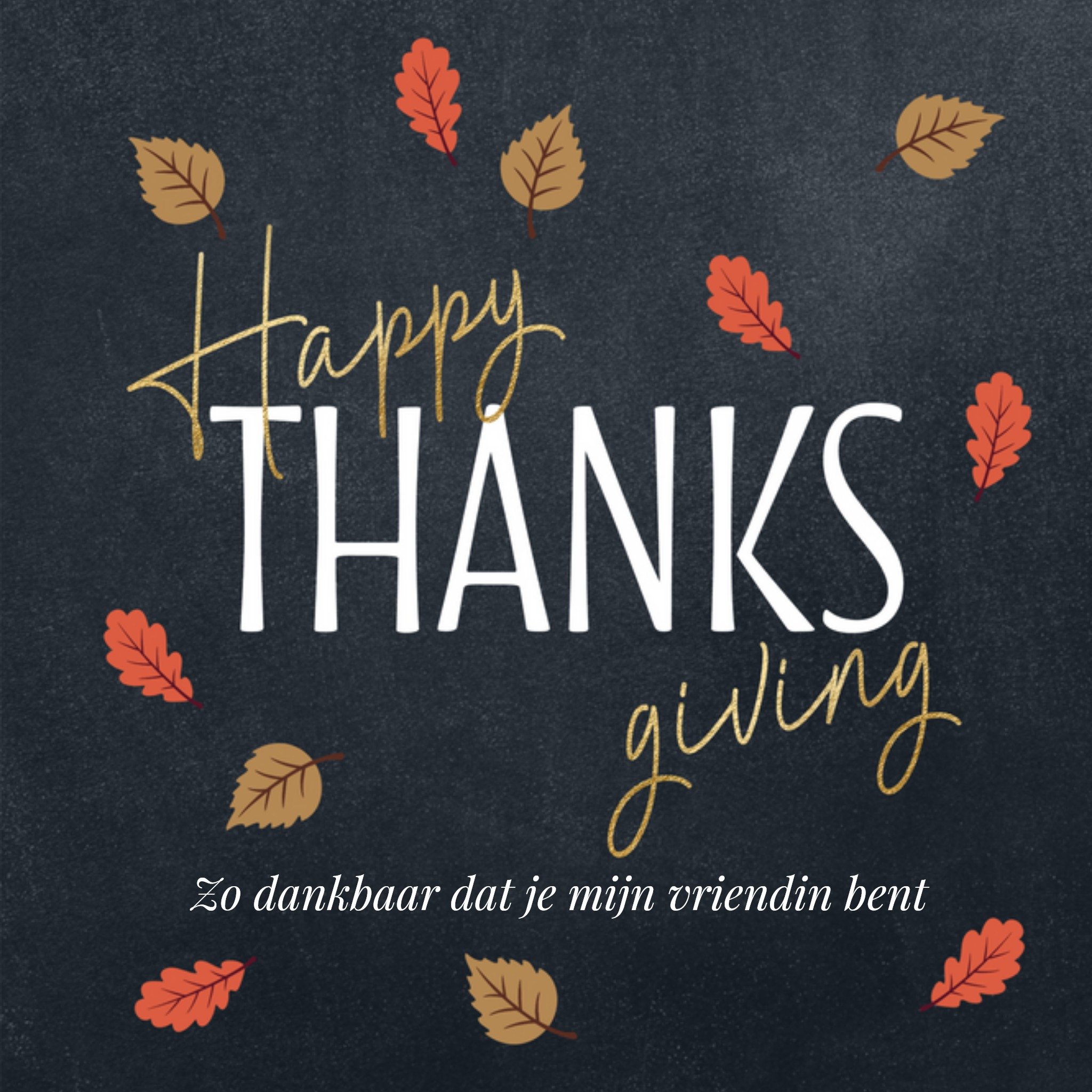 Luck - Thanksgiving - aanpasbare tekst
