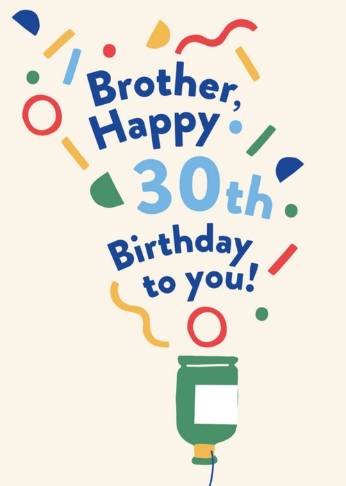 Greetz | Verjaardagskaart | brother happy 30th