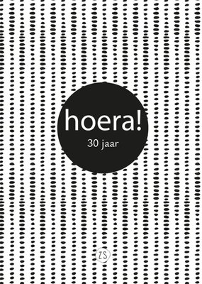 Zusss | Verjaardagskaart | Hoera! | Met nummer