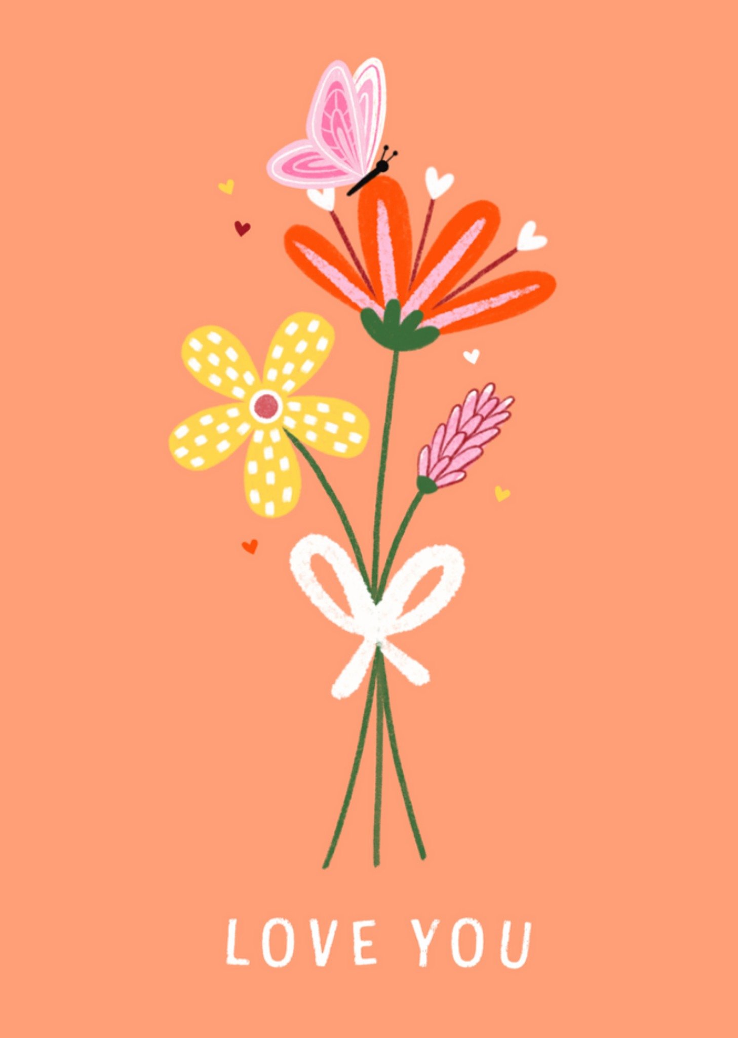 Marieke Witke - Liefdeskaart - bloemen
