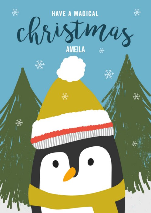 Greetz | Kerstkaart | Pinguin