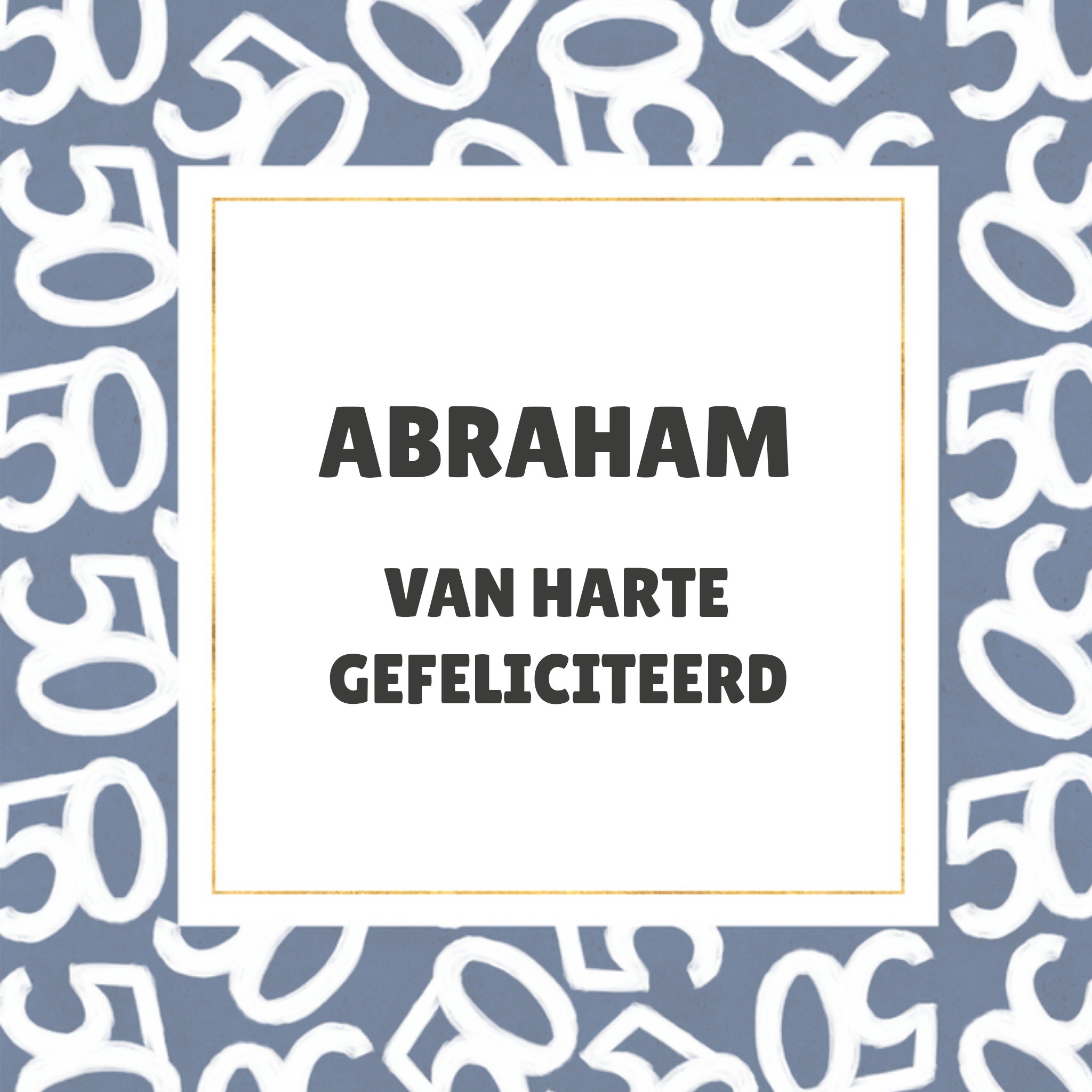 Abraham kaart - Verjaardag