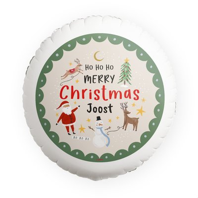 Ballon | Merry Christmas met eigen naam 
