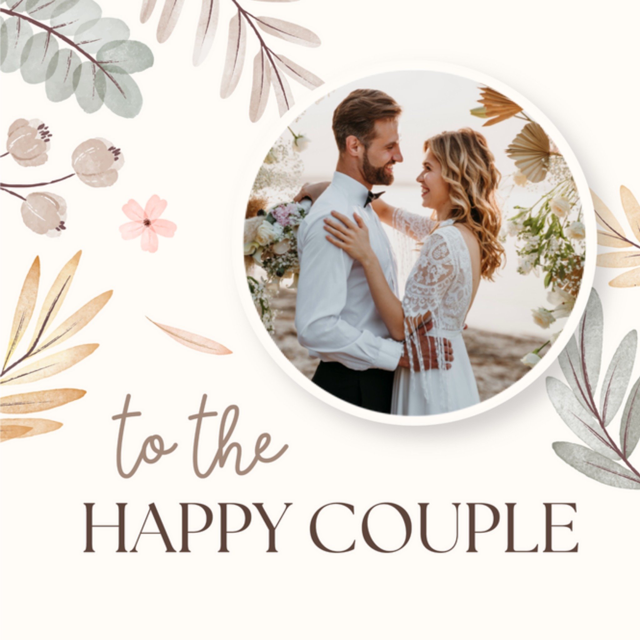 Papercute - Huwelijkskaart - Happy Couple