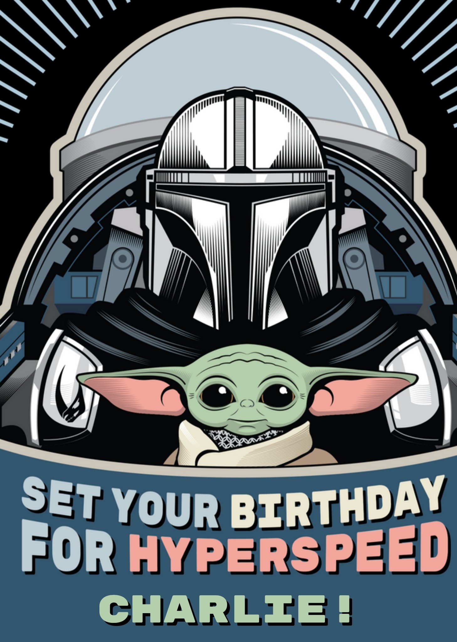 Star Wars - Verjaardagskaart - Yoda - Met naam