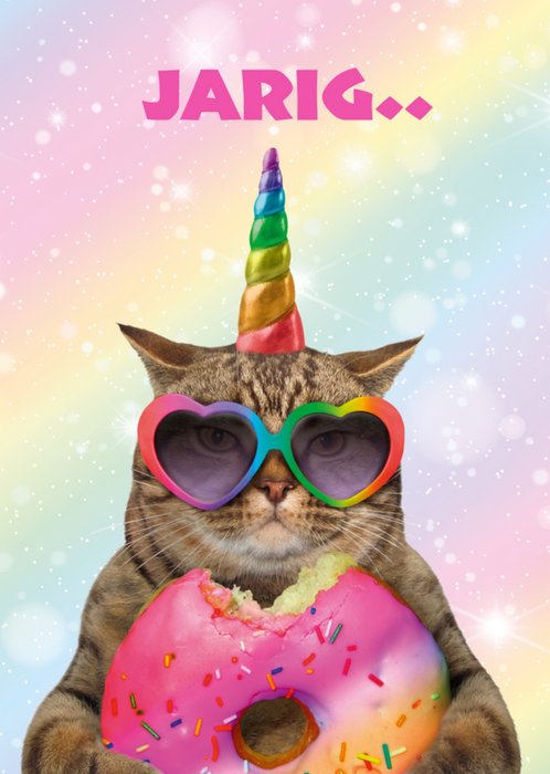 TMS | Verjaardagskaart | unicorn | kat