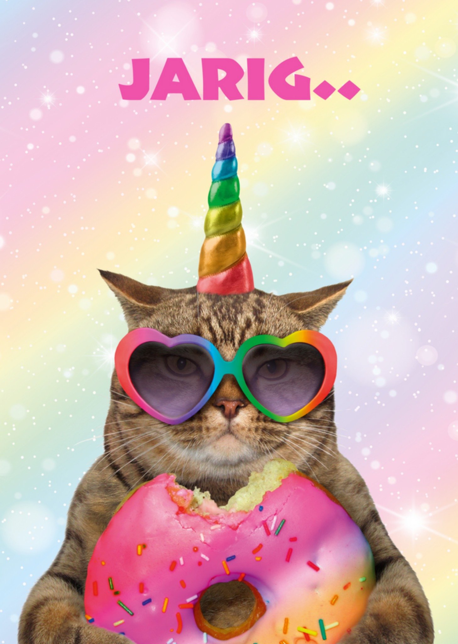 TMS - Verjaardagskaart - unicorn - kat