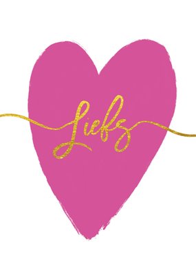 Tsjip | Valentijnskaart | Roze hart | Liefs