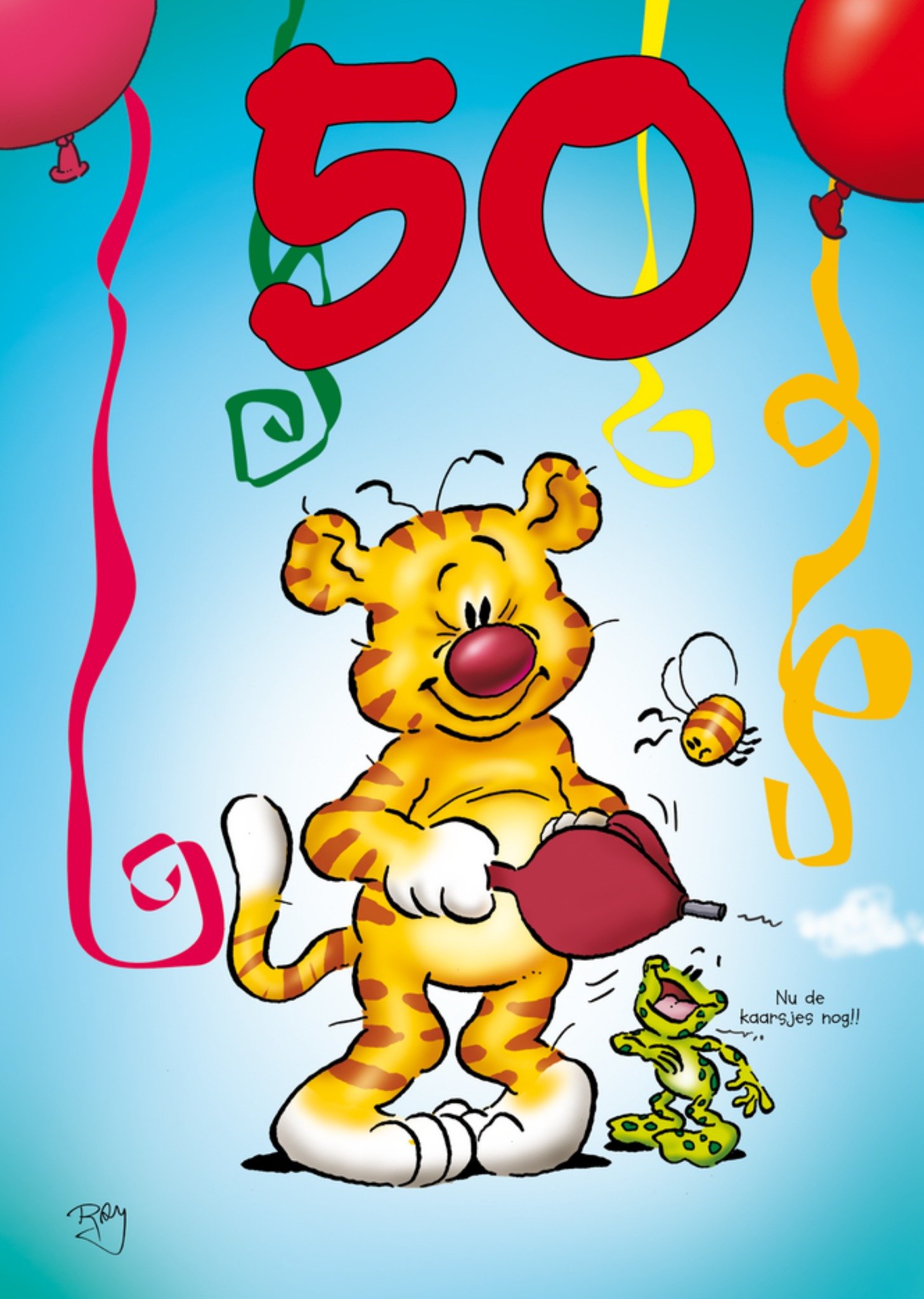 Doodles - Verjaardagskaart - 50 - Abraham