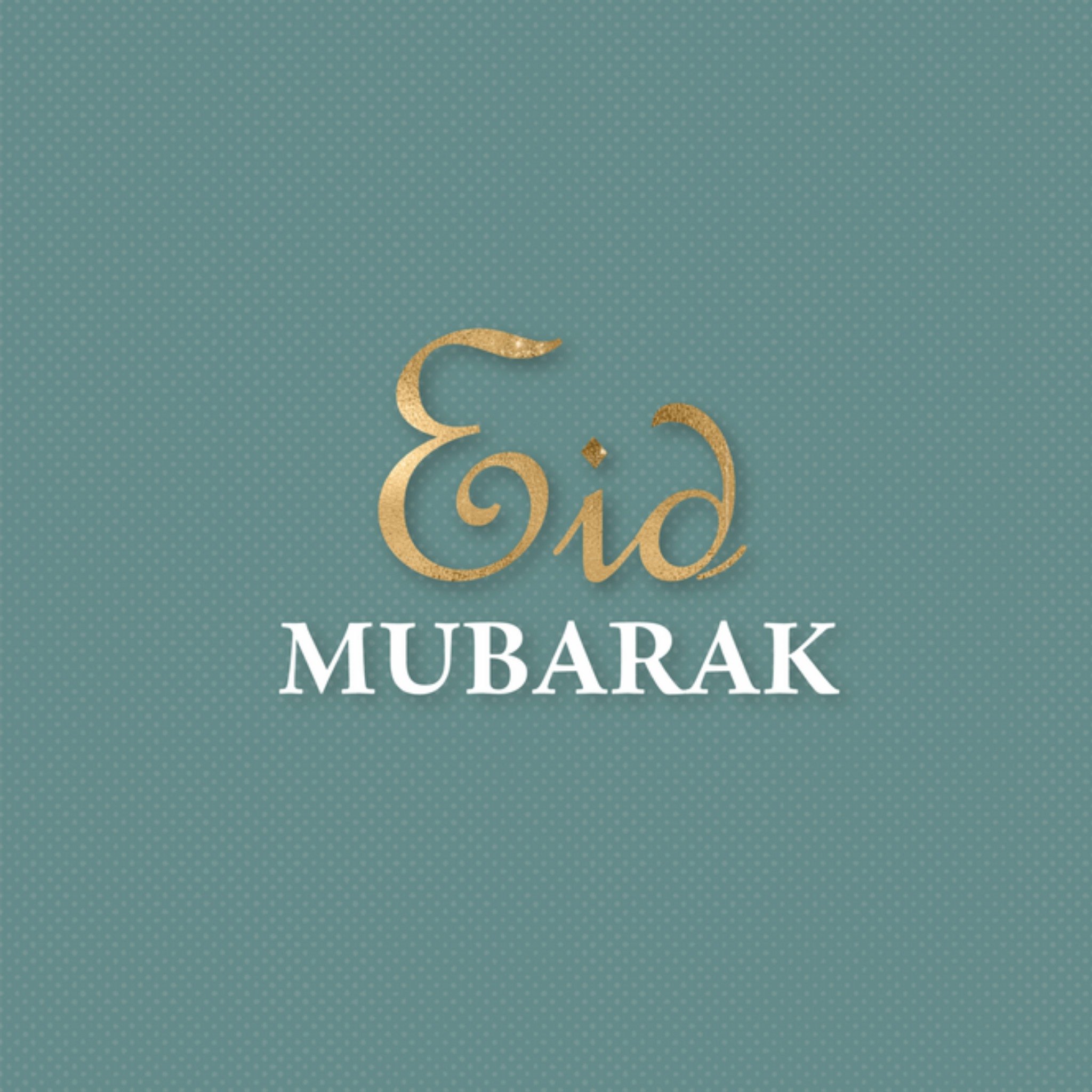 Eid Mubarak - Neutraal - Tekst