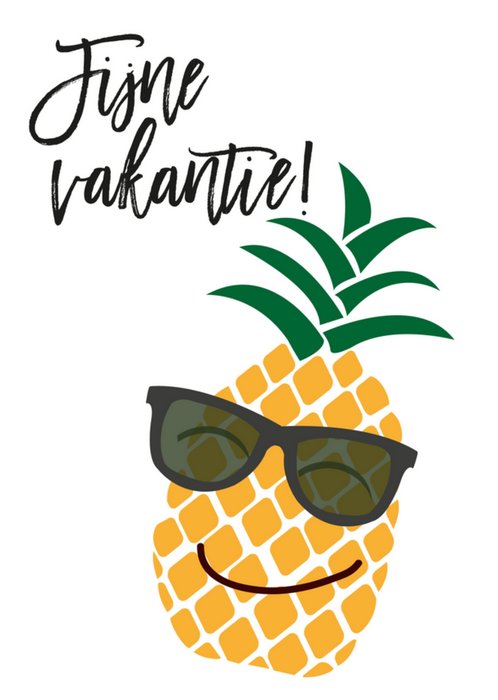 Tsjip | Vakantiekaart | ananas | zomer