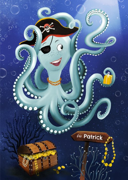Patricia Hooning | Verjaardagskaart | Piraten | 2