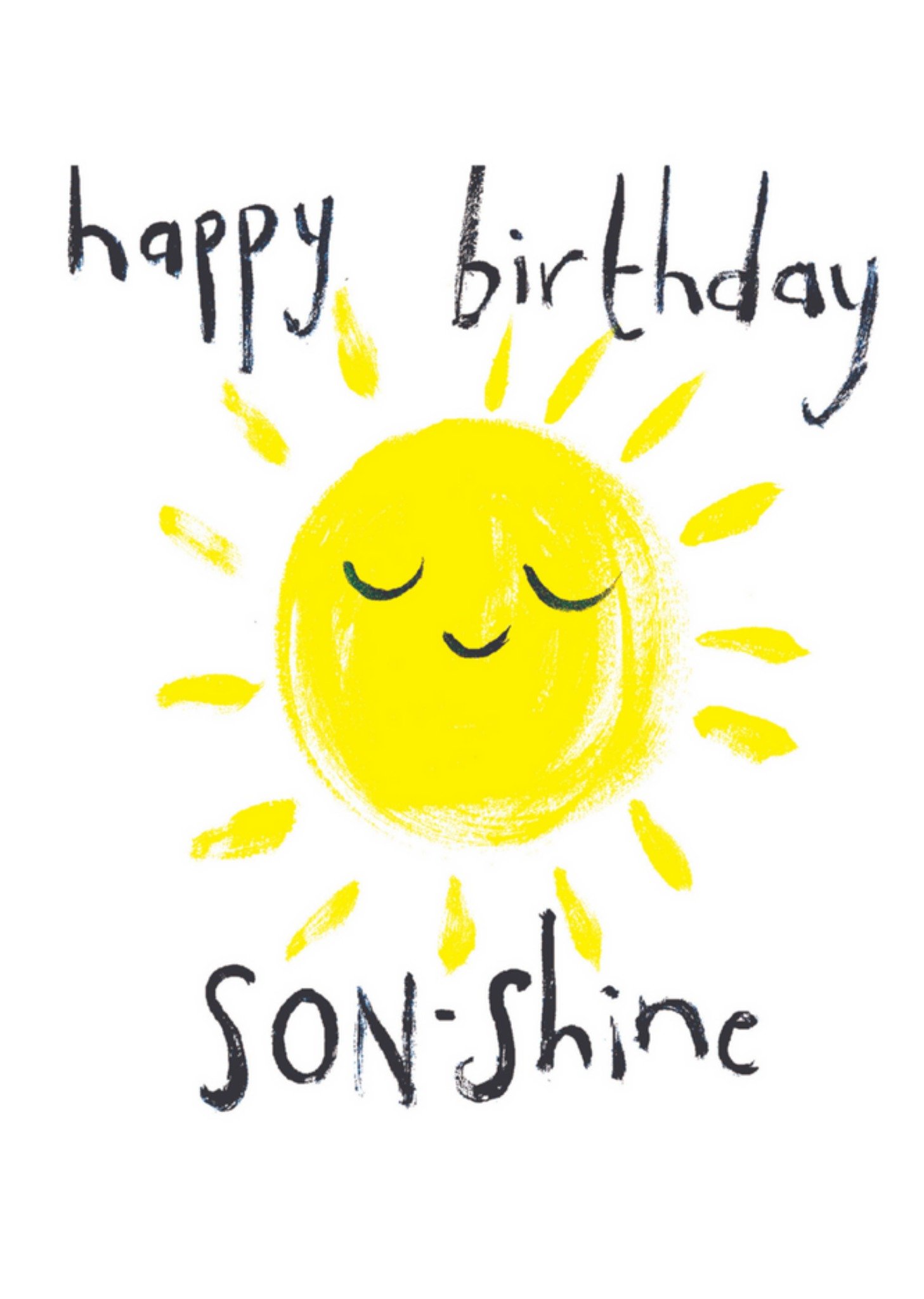 Sooshichacha - Verjaardagskaart - zoon - zon