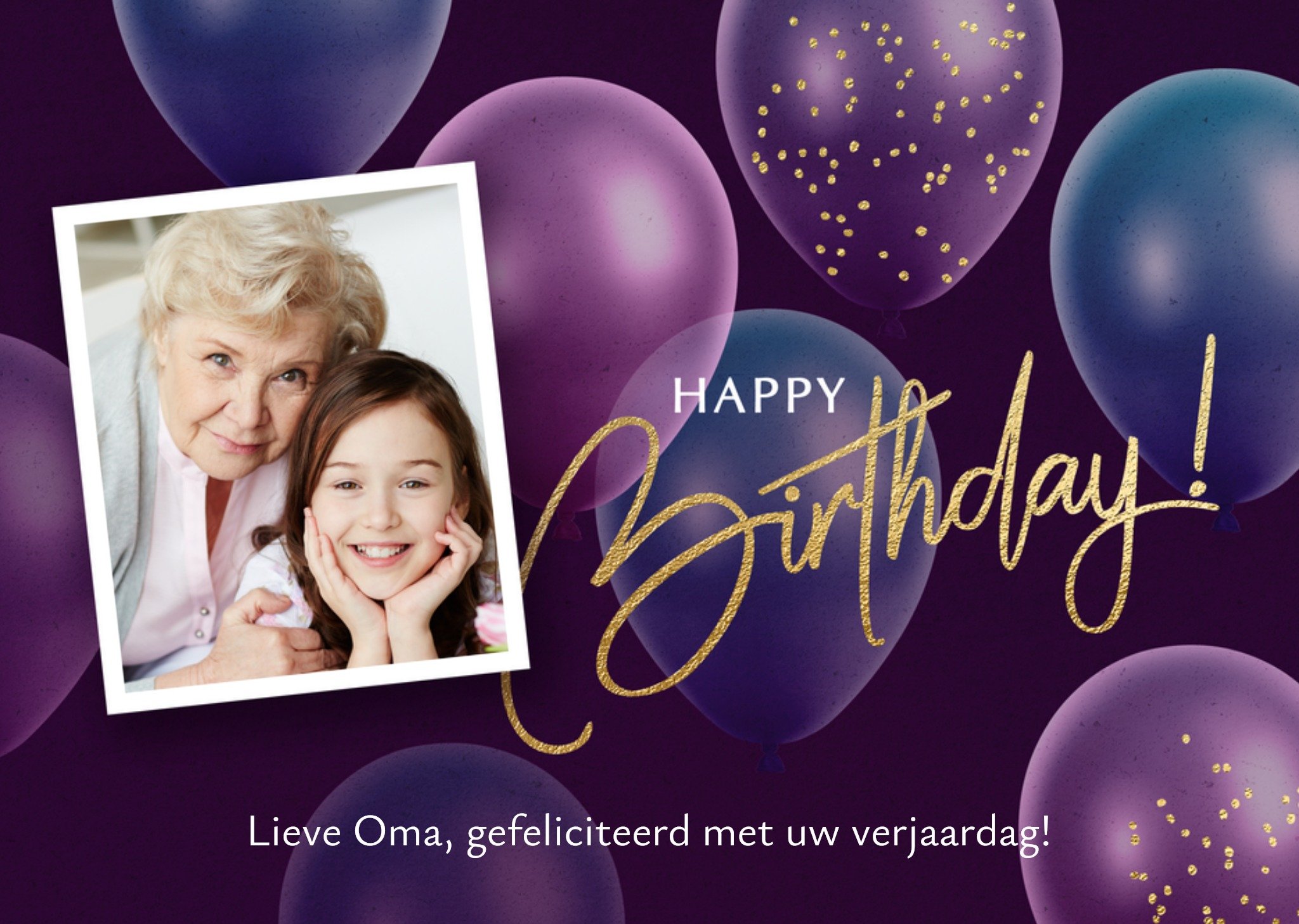 Luckz - Verjaardagskaart - Oma