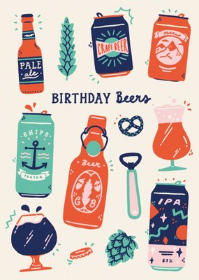 Sadler Jones | Verjaardagskaart | biertjes