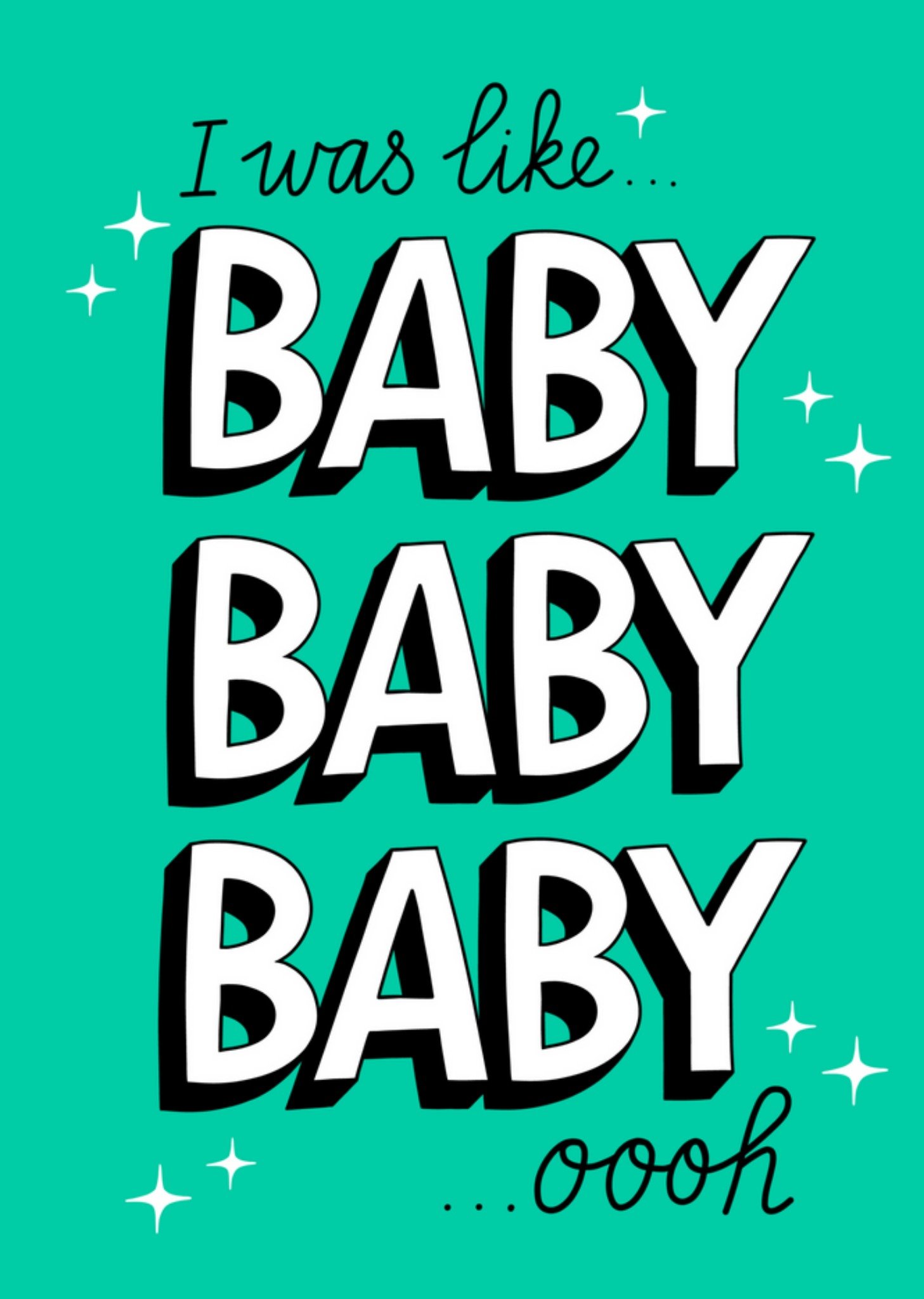Zwangerschapskaart - Baby baby baby
