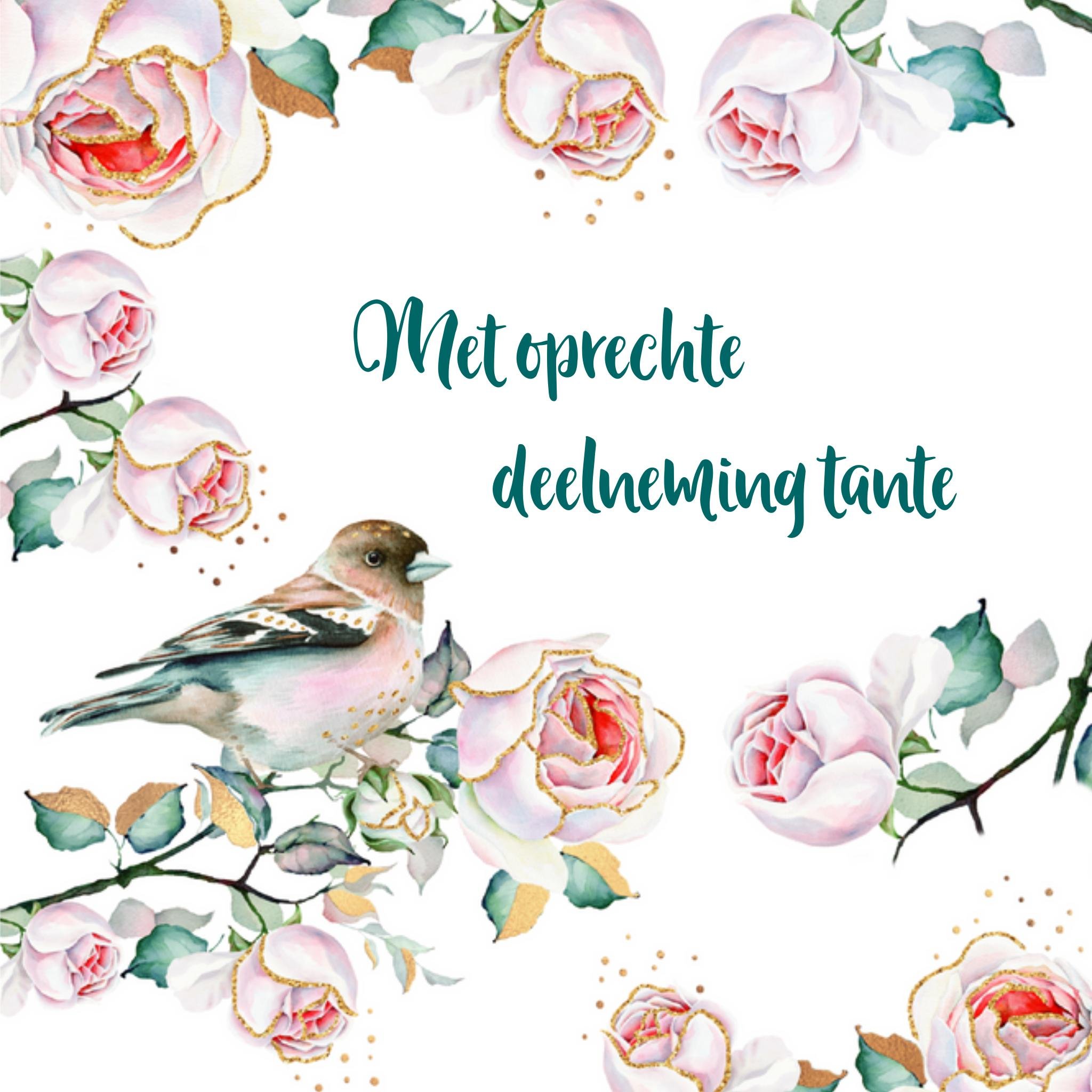 Condoleance kaart - TMS - Bloemen