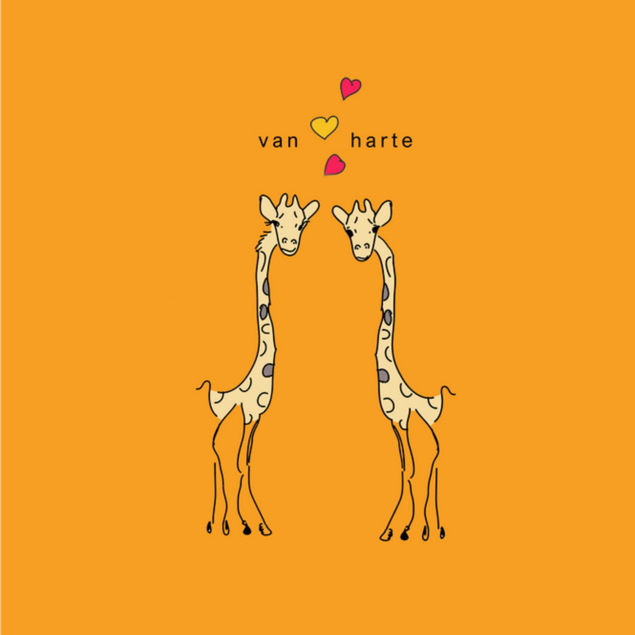 Studio Marloes - Verjaardagskaart - Giraffe
