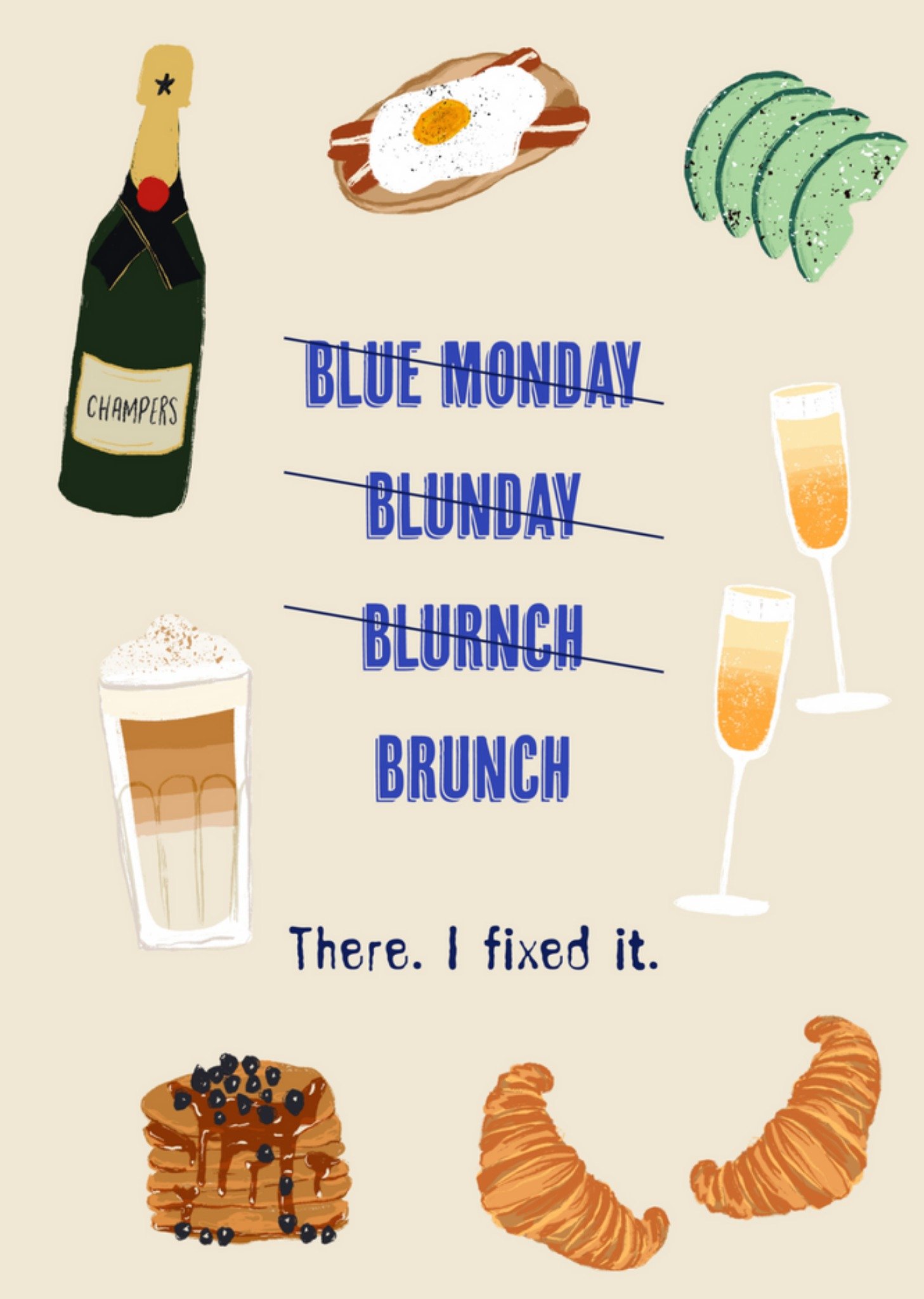 Blue Monday - brunch - grappig