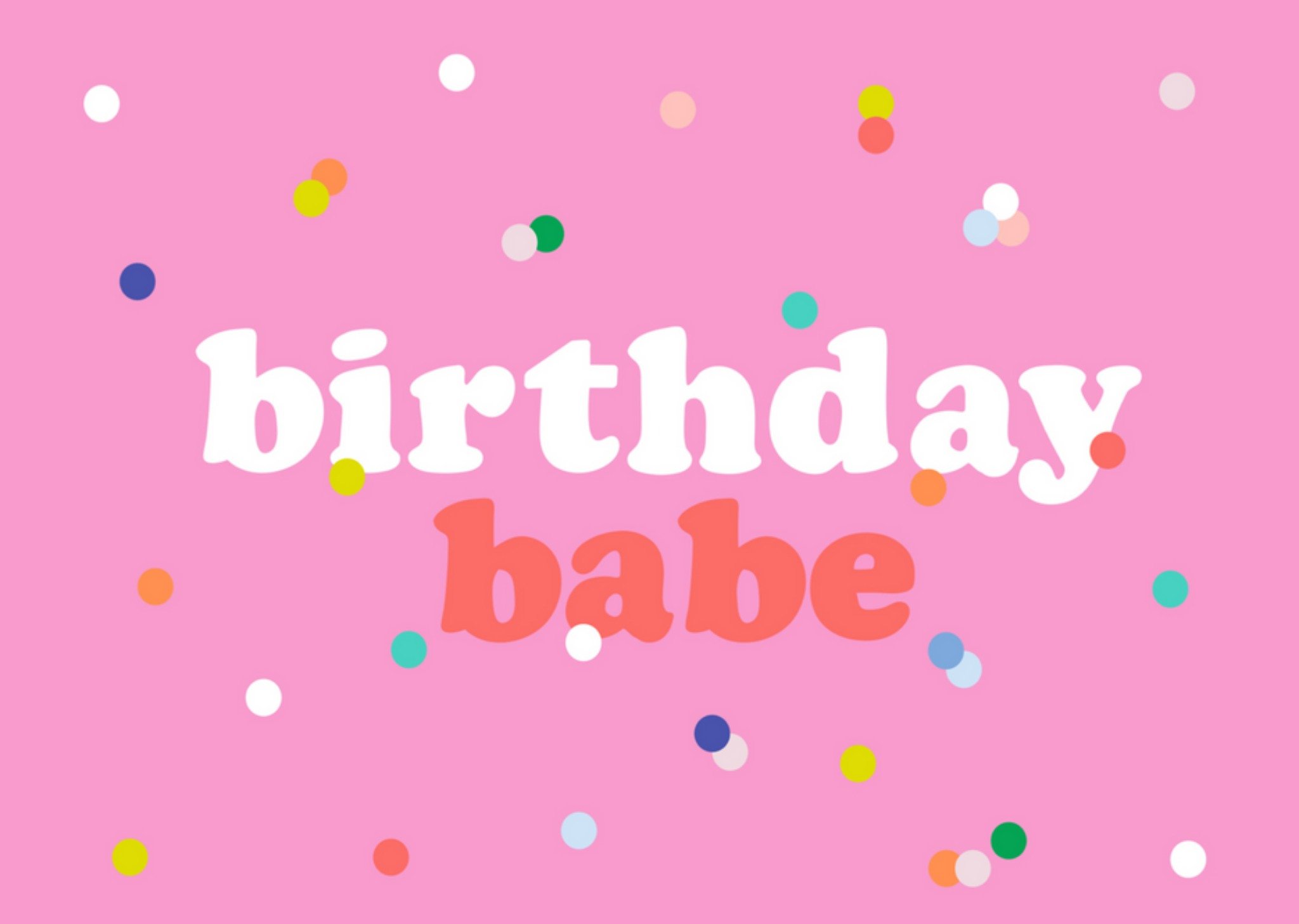 Verjaardagskaart - birthday babe