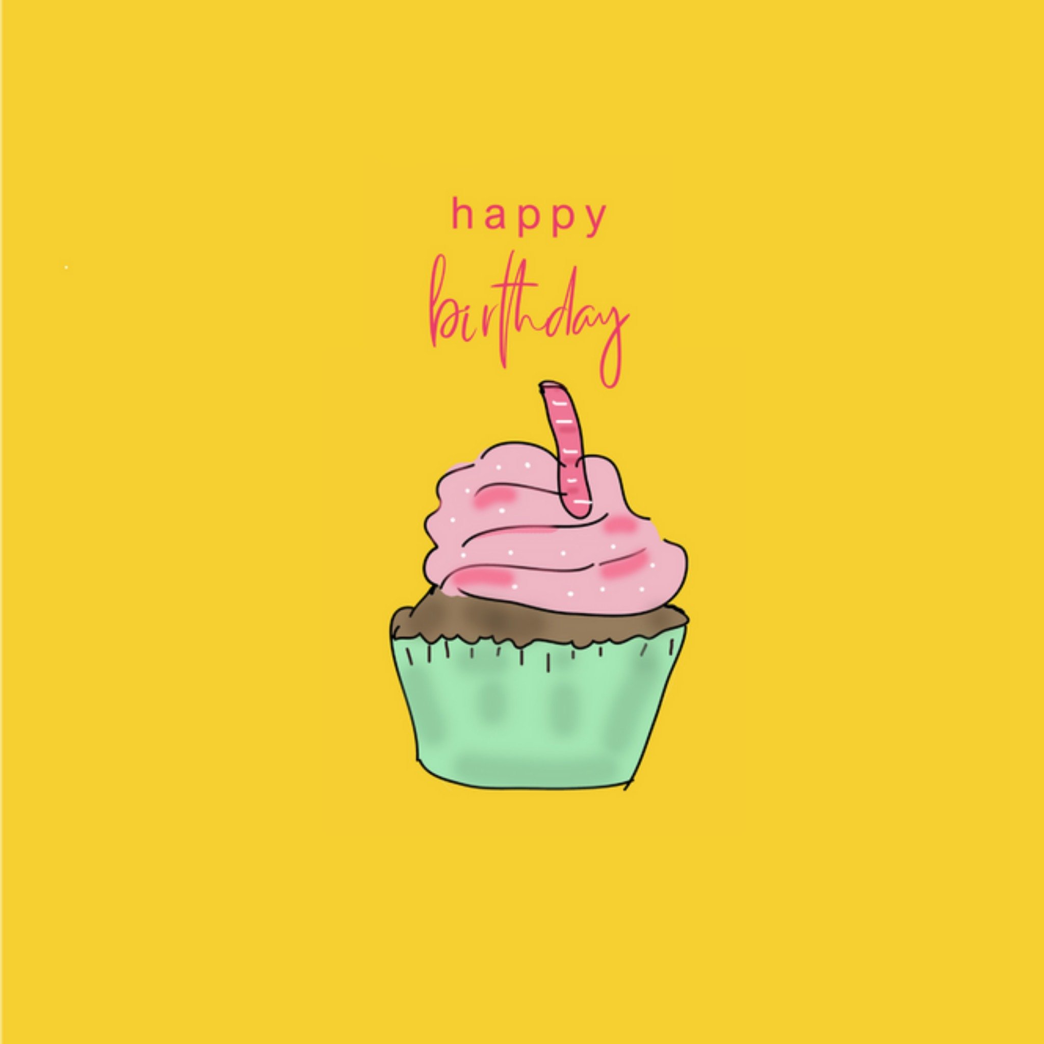Studio Marloes - Verjaardagskaart - cupcake