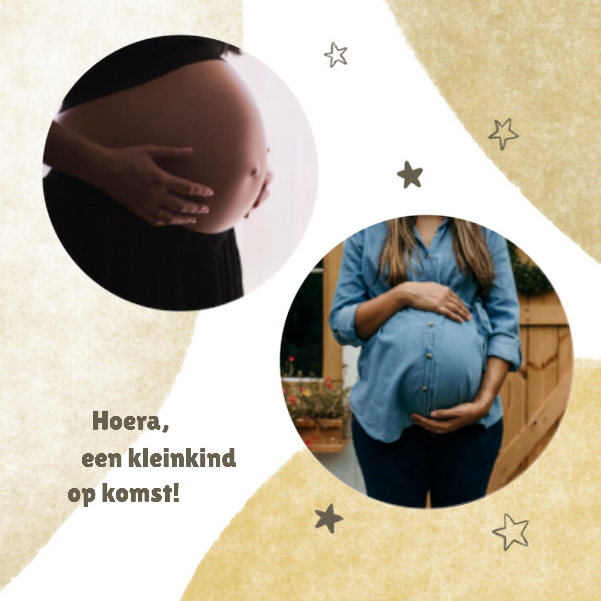 Zwangerschapskaart - kleinkind - foto